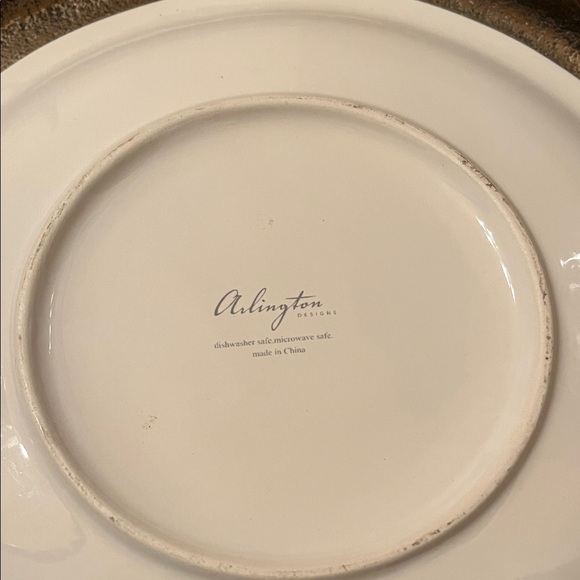 Charming Cream Rabbit Accent Plate - Picture 2 of 3
